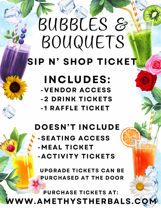 Sip & Shop Tickets
